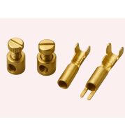 Brass Screw-Type and Crimp Connectors for Secure Electrical Cable Termination, High Strength Corrosion-Resistant Terminals for Power, Control, and Automotive Applications